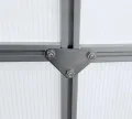 ESTEXO Aluminium Gewächshaus Treibhaus ohne oder inkl. Fundament Tomatenhaus Pflanzhaus mit Hohlkammerstegplatten (370x190x195 cm) - Thumbnail 9