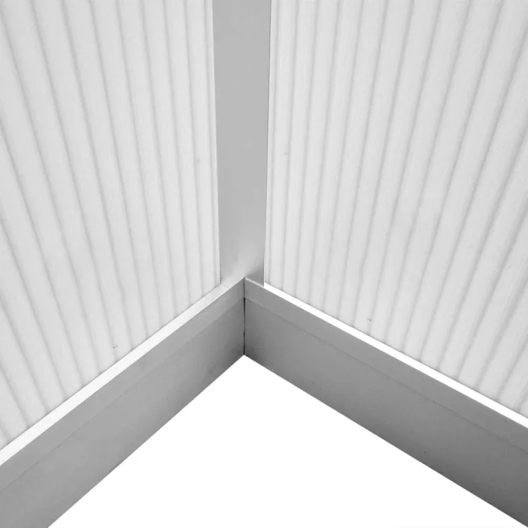 Verstärktes Gewächshaus Aluminium 3,46 m² mit doppelwandigen Polycarbonatplatten, UV-beständig und wärmeisolierend, robuste Aluminiumkonstruktion, Dachrinnensystem und Lüftung, – Bild 7