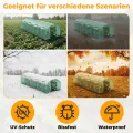 Foliengewächshaus 300x800x200CM PE Plane 140g/m²,Foliengewächshäuser mit Erdanker & Seilen,Gartenhäuschen für Garten Pflanzen Grün - Thumbnail 3