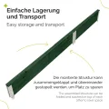 Garronda Hochbeete für Garten Palettenrahmen 120x80x20 cm Hochbeet Holz 2 Stück steckbar stapelbar faltbar für Pflanzen Blumen Kräuter Obst und Gemüse Grün GD-0075 - Thumbnail 4