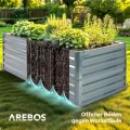 Arebos Hochbeet Metall 240x90x79 cm | Gartenbeet aus verzinktem Stahl | Pflanzbeet wetterfest & rostfrei | Gemüsebeet für Garten & Terrasse | Bausatz Anthrazit ohne Boden - Thumbnail 10