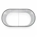NATIV, Metallhochbeet für Kinder, 160 x 80 x 45 cm, ovales Hochbeet aus verzinktem Stahl, wetterfestes Pflanzbeet mit Kantenschutz, Innenverstrebung, Gartenbeet für Gemüse, Kräuter & Blumen - Thumbnail 4