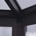 Gewächshaus Aluminium 240×211×232 cm mit Polycarbonatplatten, UV-beständig, wärmeisolierend, begehbar, wetterfest für Pflanzenhaus, Tomatenhaus, Anzuchthaus, Balkon und Outdoor Nutzung - Thumbnail 5