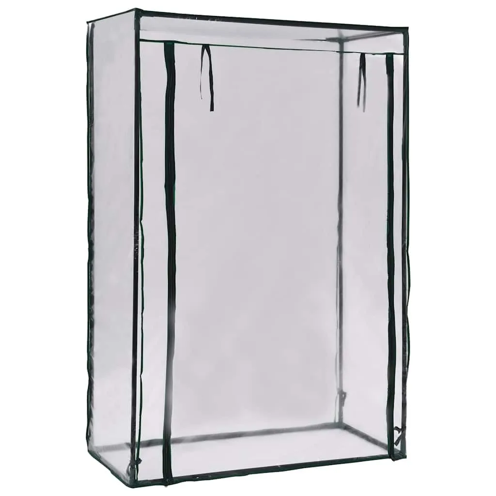 Tomaten-Gewächshaus 102 x 52 x 150 cm mit pulverbeschichtetem Stahlrohrrahmen und PVC-Folie, wetterfestes Pflanzenhaus für Garten, Balkon, Terrasse, Schutz für Gemüse, Tomaten, Aussaat - Bild 1