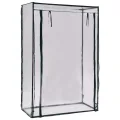Tomaten-Gewächshaus 102 x 52 x 150 cm mit pulverbeschichtetem Stahlrohrrahmen und PVC-Folie, wetterfestes Pflanzenhaus für Garten, Balkon, Terrasse, Schutz für Gemüse, Tomaten, Aussaat - Thumbnail 1