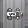 Gewächshaus Aluminium mit Polycarbonat 3,46 m², wetterfest und winterfest, begehbar Treibhaus für Tomaten, Pflanzenhaus für Balkon, Terrasse und Freiland, mit Lüftung und Pflanzenschutz - Thumbnail 7