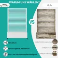 Pflanzkasten aus Metall für den Außenbereich mit Spalier, Hochbeet aus Metall mit Rad, freistehender Sichtschutz-Pflanzkasten für Blumen, Gemüse im Garten, auf der Terrasse, auf dem Balkon - Thumbnail 5