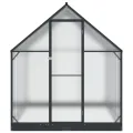 Aluminium Gewächshaus mit Tür Anthrazit 183,5 x 363,5 x 207 cm, wetterfestes Garten Gewächshaus im Tunnel-Design, verstellbare Höhe ohne Werkzeug, aus Aluminium und verzinktem - Thumbnail 4