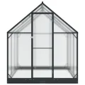 Aluminium Gewächshaus 183,5x183,5x207 cm mit Tür Anthrazit, verstellbare Höhe ohne Werkzeug, wetterfestes Tunnel-Design für Außenbereich, einfache Montage zu dritt, aus Aluminium - Thumbnail 4