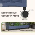 vidaXL Hochbeet mit Rankgitter und Dach Grau 203,5 x 40 x 129 cm PP, Garten & Terrasse, moderner Kräutertopf, Hochbeet mit Dach, mobil, Gemüse, Urbane Gartenideen - Thumbnail 6