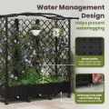 vidaXL Hochbeet mit Rankgitter und Dach Schwarz 163 x 40 x 129 cm PP, Garten & Terrasse, moderner Kräutertopf, Hochbeet mit Dach, mobil, Gemüse, Urbane Gartenideen - Thumbnail 5