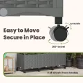 vidaXL Hochbeet mit Rankgitter und Dach Hellgrau 163 x 40 x 144 cm PP, Garten & Terrasse, moderner Kräutertopf, Hochbeet mit Dach, mobil, Gemüse, Urbane Gartenideen - Thumbnail 6