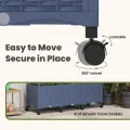 vidaXL Hochbeet mit Rankgitter und Dach Grau 163 x 40 x 144 cm PP, Garten & Terrasse, moderner Kräutertopf, Hochbeet mit Dach, mobil, Gemüse, Urbane Gartenideen - Thumbnail 6