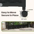 vidaXL Hochbeet mit Rankgitter und Dach Schwarz 203,5 x 40 x 129 cm PP, Garten & Terrasse, moderner Kräutertopf, Hochbeet mit Dach, mobil, Gemüse, Urbane Gartenideen - Thumbnail 6