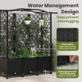 vidaXL Hochbeet mit Rankgitter und Dach Schwarz 163 x 40 x 144 cm PP, Garten & Terrasse, moderner Kräutertopf, Hochbeet mit Dach, mobil, Gemüse, Urbane Gartenideen - Thumbnail 5
