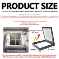 Dachfenster aus Aluminiumlegierung, für den Außenbereich, Lüftungsfenster mit Beleuchtung, wasserdichtes Dachfenster für Keller und Wintergärten - Thumbnail 2