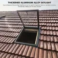 Dachfenster aus Aluminiumlegierung für den Außenbereich, belüfteter Kellerabgas-Dachfenster mit Beleuchtung, ideal für Wintergärten und Dachbelüftung. - Thumbnail 3
