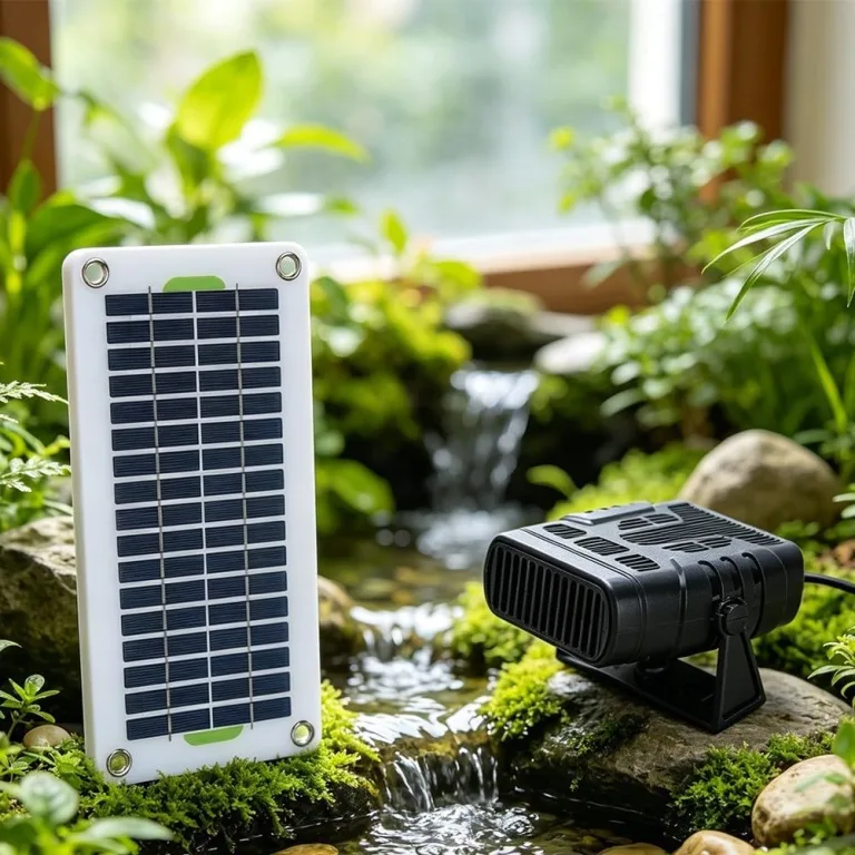 Tragbarer Solarlüfter-Heizgerät 30W 12V mit Kristall-Silizium-Panel für Fahrzeuge und Outdoor, kompakte Warmluftgebläse für Camping und Auto, einfache Bedienung – Bild 5