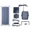 Tragbarer Solarlüfter-Heizgerät 30W 12V mit Kristall-Silizium-Panel für Fahrzeuge und Outdoor, kompakte Warmluftgebläse für Camping und Auto, einfache Bedienung - Thumbnail 1