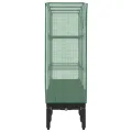 Tomatenhaus mit Belüftung und Frühbeet für Garten und Balkon als Hochbeet mit Gewächshaus-Aufsatz in Rattan-Optik - Thumbnail 5