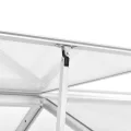 Gewächshaus Aluminium 362x190x195 cm mit Polycarbonat-Platten, 13,41 m³ Volumen, UV-beständig, wärmeisoliert, mit Belüftung und Fenster für Gemüseanbau, Tomatenhaus, Balkon, Garten, Outdoor - Thumbnail 4