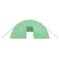 Gewächshaus mit Stahlrahmen und PE-Abdeckung Grün 24x6x2,85 m 144 m², mit Fenstern, Belüftung und Reißverschluss für Gemüseanbau, Tomatenhaus, Pflanzenhaus, Frostschutz und Outdoor Garten - Thumbnail 3