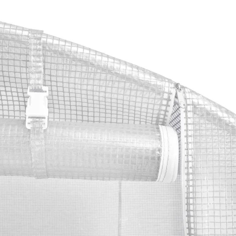 Gewächshaus 18m² mit verzinktem Stahlgestell 600x300x200 cm, 8 Fenster und Tür, wetterfestes Treibhaus für Gemüse, Tomaten, Frühbeet, Pflanzen, Outdoor Garten Schutz – Bild 6