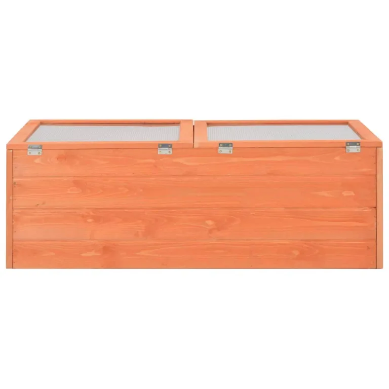 Frühbeet Holz Gewächshaus 100x50x34 cm mit Polycarbonat PC-Platten, wetterfestes Treibhaus für Garten, Balkon, Terrasse, Frostschutz für Pflanzen und Gemüse, Schutz vor Kälte und Frost – Bild 5