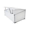 Frühbeet ohne Boden aus Polycarbonat mit 2 Deckeln, Aluminiumrahmen, 110x41x55 cm, UV-beständig und wetterfest für Garten, Balkon, Terrasse zum Schutz von Gemüse, Tomaten - Thumbnail 9