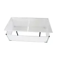 Frühbeet ohne Boden aus Polycarbonat mit 2 Deckeln, Aluminiumrahmen, 110x41x55 cm, UV-beständig und wetterfest für Garten, Balkon, Terrasse zum Schutz von Gemüse, Tomaten - Thumbnail 10
