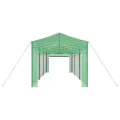 Gewächshaus mit Pop-up-Rahmen Grün 290 x 870 x 315 cm Eisen, Gartenzelt mit Fenster und Tür, Schutz für Pflanzen und Gemüse, Frühbeet für Balkon Terrasse, wetterfest und frostschutz - Thumbnail 5