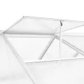 Gewächshaus Aluminium mit Polycarbonat-Platten 362x190x195 cm 13,41 m³ Volumen UV-beständig und wärmeisoliert für Garten, Balkon, Terrasse, Gemüseanbau, Tomatenhaus, Pflanzenhaus - Thumbnail 3