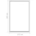Gewächshaus Aluminium mit Polycarbonat-Platten 362x190x195 cm 13,41 m³ Volumen UV-beständig und wärmeisoliert für Garten, Balkon, Terrasse, Gemüseanbau, Tomatenhaus, Pflanzenhaus - Thumbnail 8