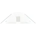 Gewächshaus mit Stahlrahmen Weiß 24 m² 6x4x2,85 m, PE-Folie, 4 Fenster, Rolltür, stabiles Treibhaus für Garten, Pflanzen, Gemüse, Frostschutz, wetterfest, Outdoor Beet Klima - Thumbnail 3