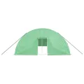 Gewächshaus mit Stahlrahmen und PE-Abdeckung grün 18x6x2,85 m für Garten Gemüse und Pflanzen Schutz mit 4 Fenster Tür und UV-beständigem Material ideal für Outdoor Beet und Frühbeet - Thumbnail 3