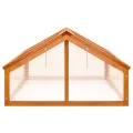 Holz Gewächshaus Braun 114x80x50 cm Tannenholz mit Klappdeckel für Pflanzenhaus, Gemüseanbau, Tomatenhaus, Frühbeet, wetterfest und winterfest für Garten, Balkon, Terrasse - Thumbnail 10
