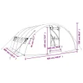 Gewächshaus mit Stahlrahmen Grün 20 m² 5x4x2,3 m, witterungsbeständig mit PE-Folie, aufrollbare Tür und Fenster, ideal zum Schutz von Pflanzen - Thumbnail 9