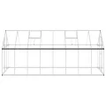 Gewächshaus mit Fundamentrahmen Aluminium 445x169x195 cm Treibhaus mit Polycarbonat Platten wetterfest mit Lüftungsfenster und Tür für Garten Gemüse Pflanzen Schutz Outdoor - Thumbnail 3