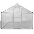 Gewächshaus Aluminium mit Fundament 9,025 m², wetterfestes Treibhaus mit UV-beständigen Polycarbonat-Platten, Pflanzenhaus für Gemüseanbau, Frühbeet, Balkon und Terrasse - Thumbnail 2