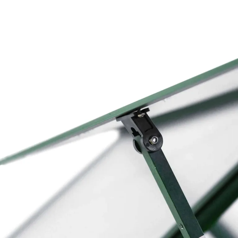 Gewächshaus mit Fundamentrahmen aus Aluminium 169x58x195 cm grün, UV-beständiges Pflanzenhaus mit Polycarbonat Platten, Wetterfestes Treibhaus für Garten, Balkon, Terrasse – Bild 7