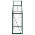 Gewächshaus mit Fundamentrahmen aus Aluminium 169x58x195 cm grün, UV-beständiges Pflanzenhaus mit Polycarbonat Platten, Wetterfestes Treibhaus für Garten, Balkon, Terrasse - Thumbnail 3
