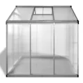 Gehärtetes Aluminium Gewächshaus 3,46 m² mit UV-beständigen Polycarbonatplatten, Lüftung, Dachrinnensystem, stabil für Garten, Balkon, Terrasse, Winterfest und begehbar - Thumbnail 2