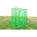 Gewächshaus Stahlrahmen PVC mit reißfester grüner Abdeckung 170x80x200 cm, freistehendes Treibhaus für Pflanzenhaus, Frühbeet und Tomatenhaus, ideal für Garten, Balkon, Terrasse - Thumbnail 1
