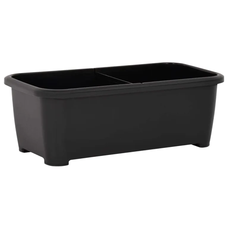 Hochbeet 77x38,7x82 cm PP, 52 Liter Pflanzbeet mit Deckel, Blumenbeet erhöht Balkon, Frühbeet aus Polypropylen UV- und frostbeständig, Stecksystem einfach montieren – Bild 5