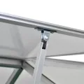 Verstärktes Aluminium Gewächshaus mit Fundament 9,025 m², doppelwandige Polycarbonatplatten, UV-beständig, wärmeisolierend, robuste Aluminiumkonstruktion mit Grundrahmen aus 4 - Thumbnail 5