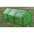 Gewächshaus mit 3 Türen, Treibhaus Folientunnel, Tomatenhaus 240 x 90 x 90 cm, Frühbeet für Anzucht und Überwinterung, Frostschutz für Garten Balkon Terrasse Beet - Thumbnail 1
