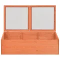 Frühbeet Holz 100 x 50 x 34 cm mit PC-Platten, Gewächshaus für Balkon und Terrasse, Treibhaus für Anzucht, Frostschutz, Überwinterung, Gemüse, Kräuter und Setzlinge - Thumbnail 3