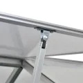 Gewächshaus mit Fundament verstärktes Aluminium, 4,6 m², Polycarbonat Platten, UV-beständig, mit Lüftung, Tomatenhaus für Anzucht, Frostschutz, Garten, Beet, Terrasse - Thumbnail 4