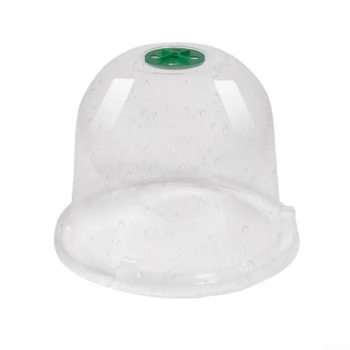 Transparente Pflanzenhaube 5er Set aus Dickem PET Material, für Mini Gewächshaus für Töpfe mit Drehbaren Luftschlitzen, Verstellbare Anzuchthaube zum Schutz von Keimlingen und Stecklingen – Bild 10