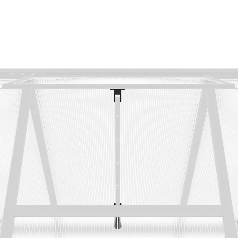Gewächshaus Alu 169x169x195 cm – witterungsbeständig, mit eingebauten Regenrinnen & 5-Fach verstellbarem Lüftungsfenster, für Pflanzenzucht im Garten – Bild 9